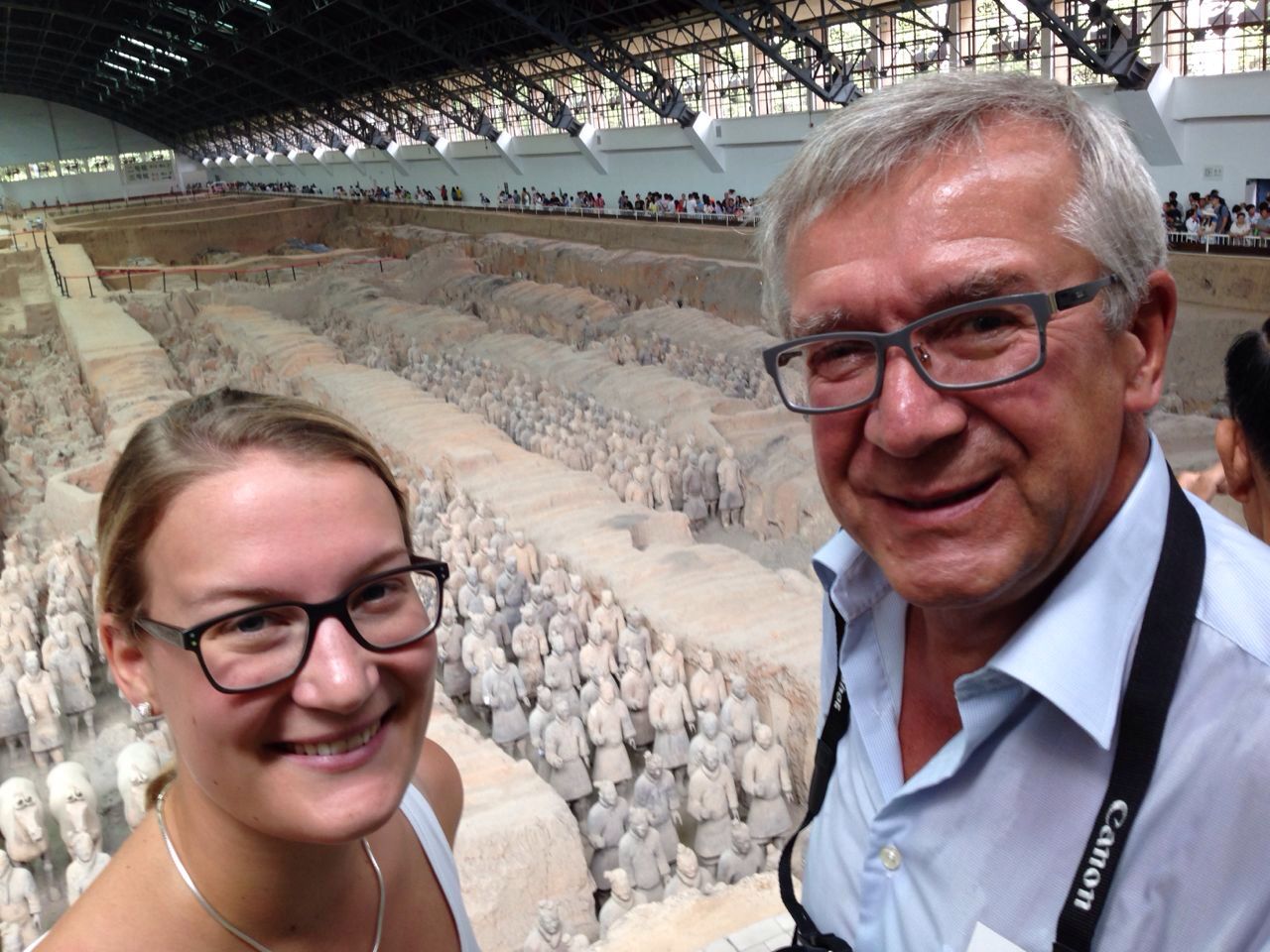 Discovering the Terracotta Army — travelers from our China travel family